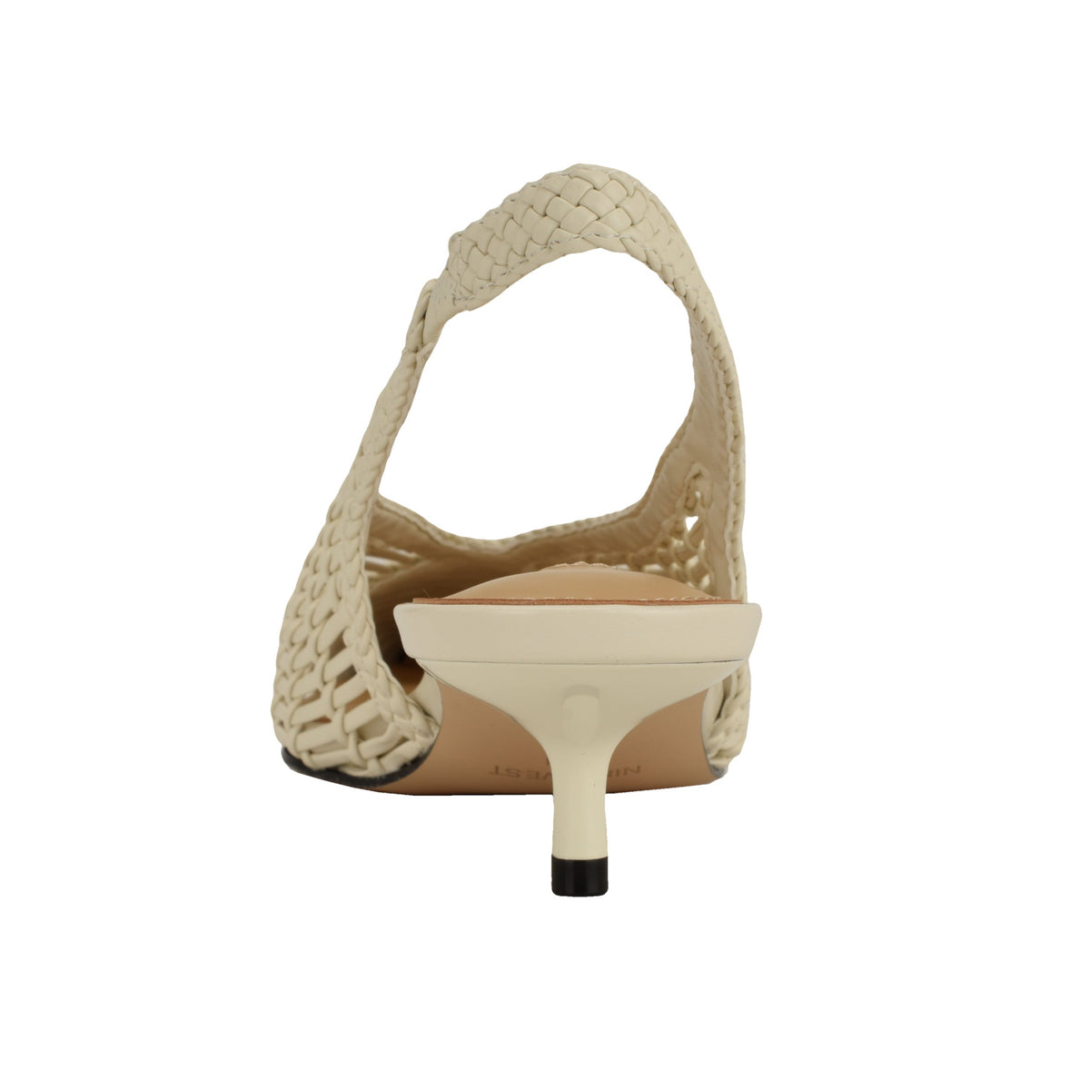 Edela Woven Kitten Heel Slingback Pumps