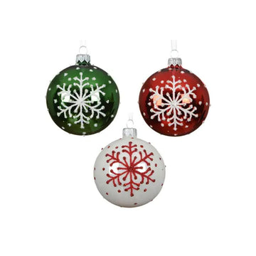 Snowflake Ball Ornament