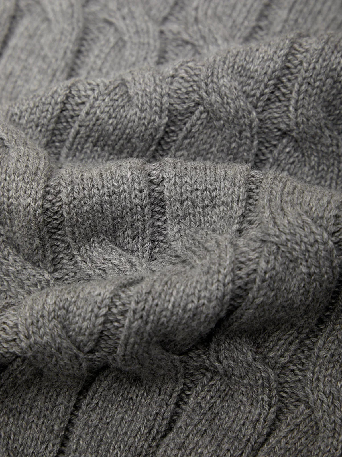 MARTHA FAUX OVER THE SHOULDER CABLE SHELL