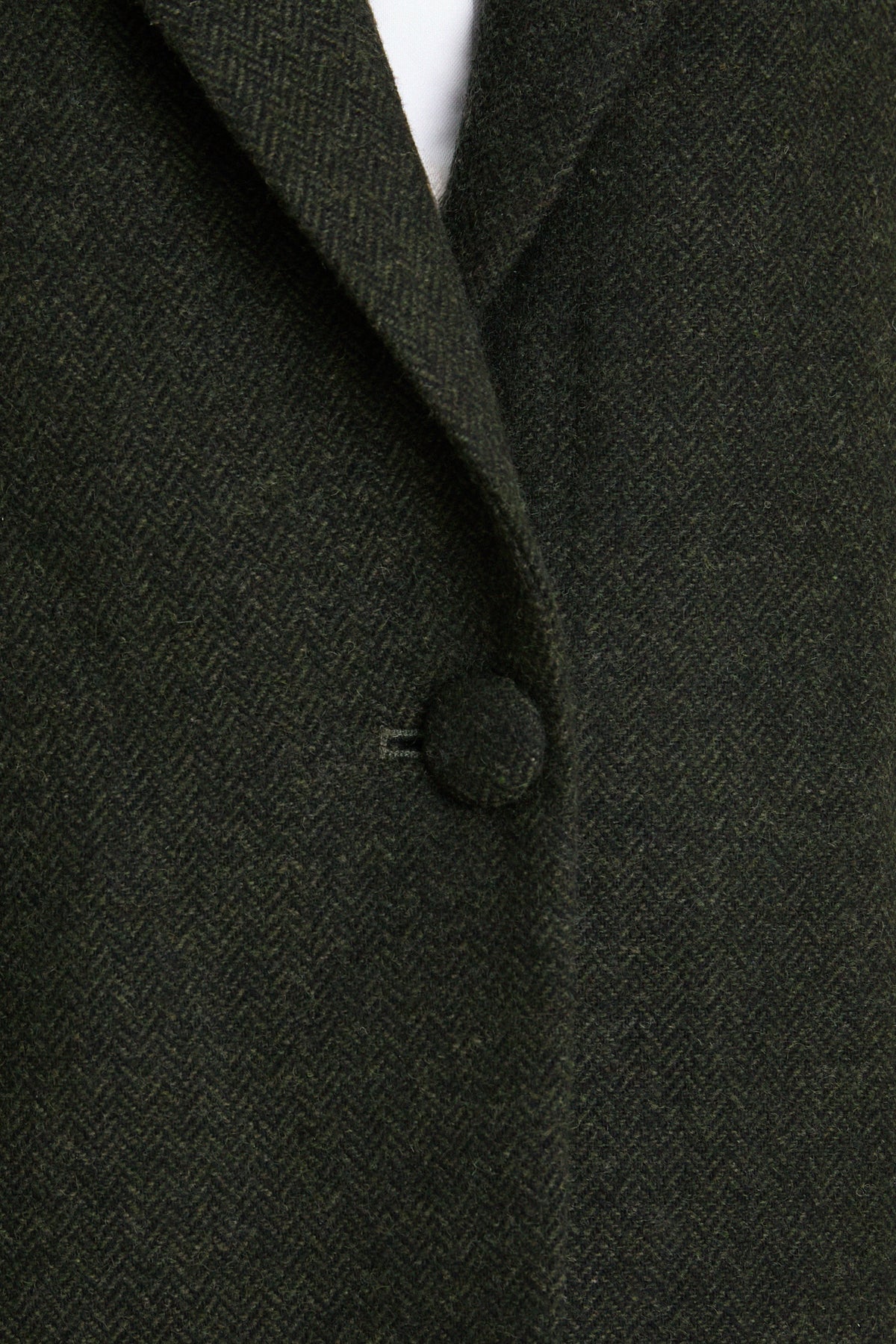 Hunter Green Tweed Herringbone Leo Blazer