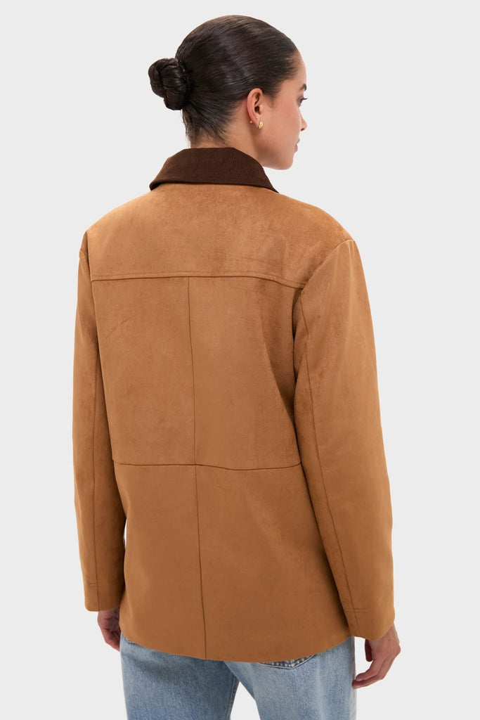 Chestnut Faux Suede Cody Jacket