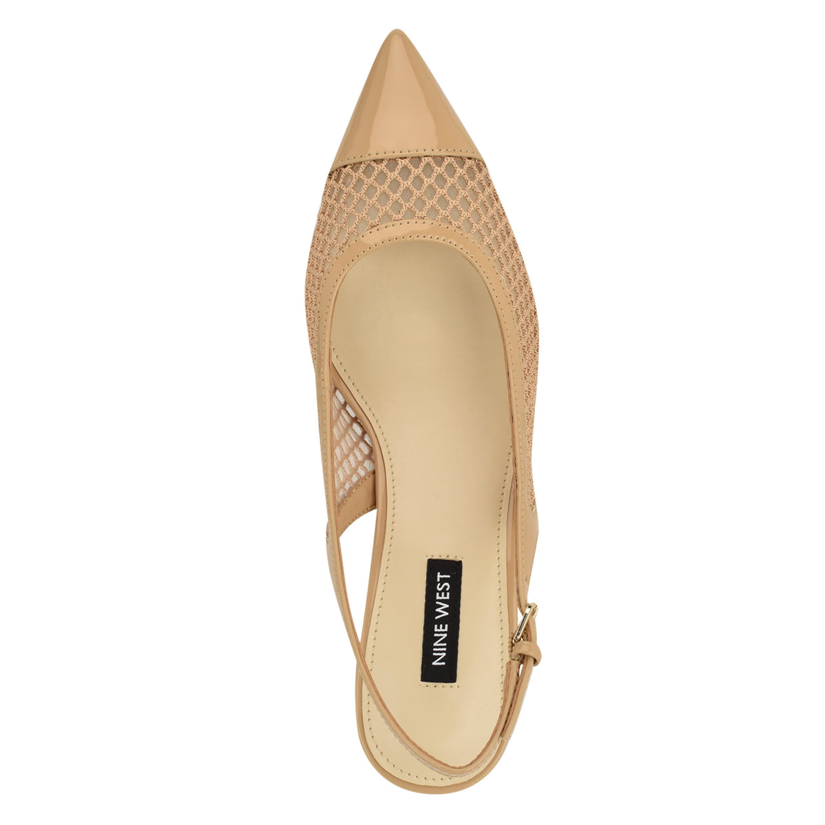Eraya Mesh Kitten Heel Slingback Pumps
