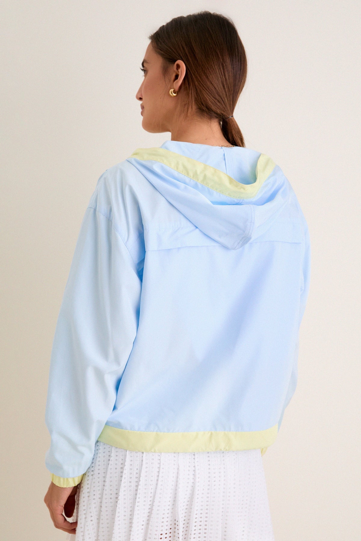 Light Blue Gailliot Packable Windbreaker