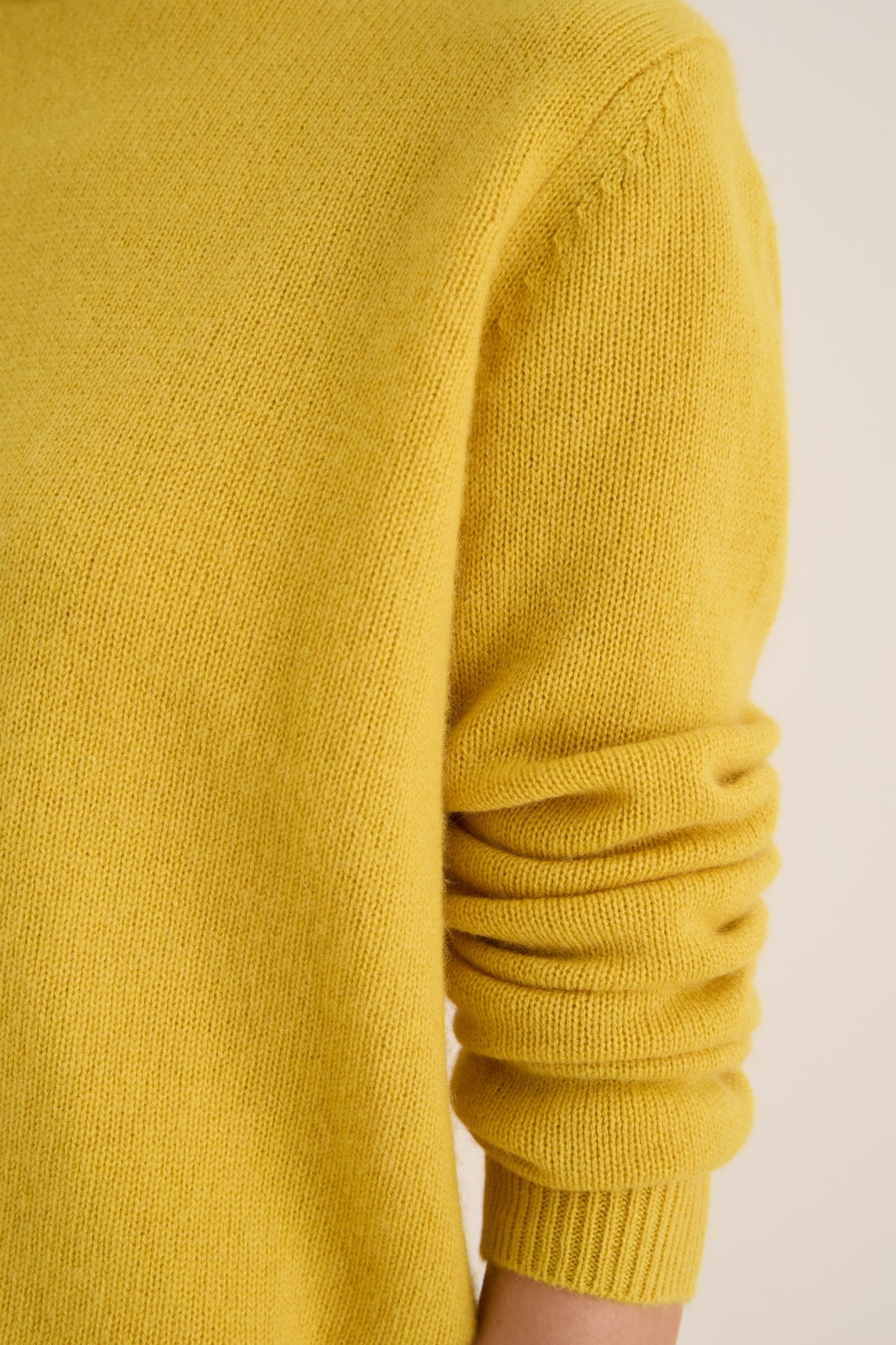 Marigold Cashmere Boyfriend Bodie Crewneck