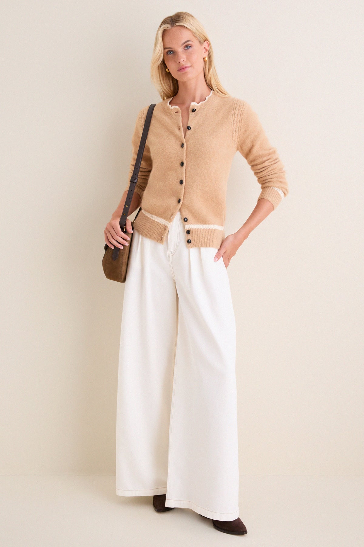Camel Naia Cardigan