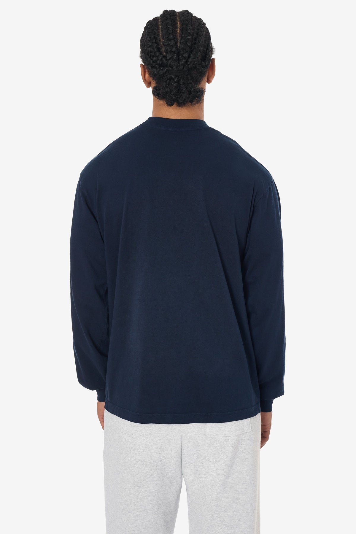 1807GD - 6.5oz Long Sleeve Garment Dye Crew Neck T-Shirt