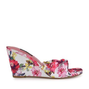 Nikhil Twist Wedge Sandals