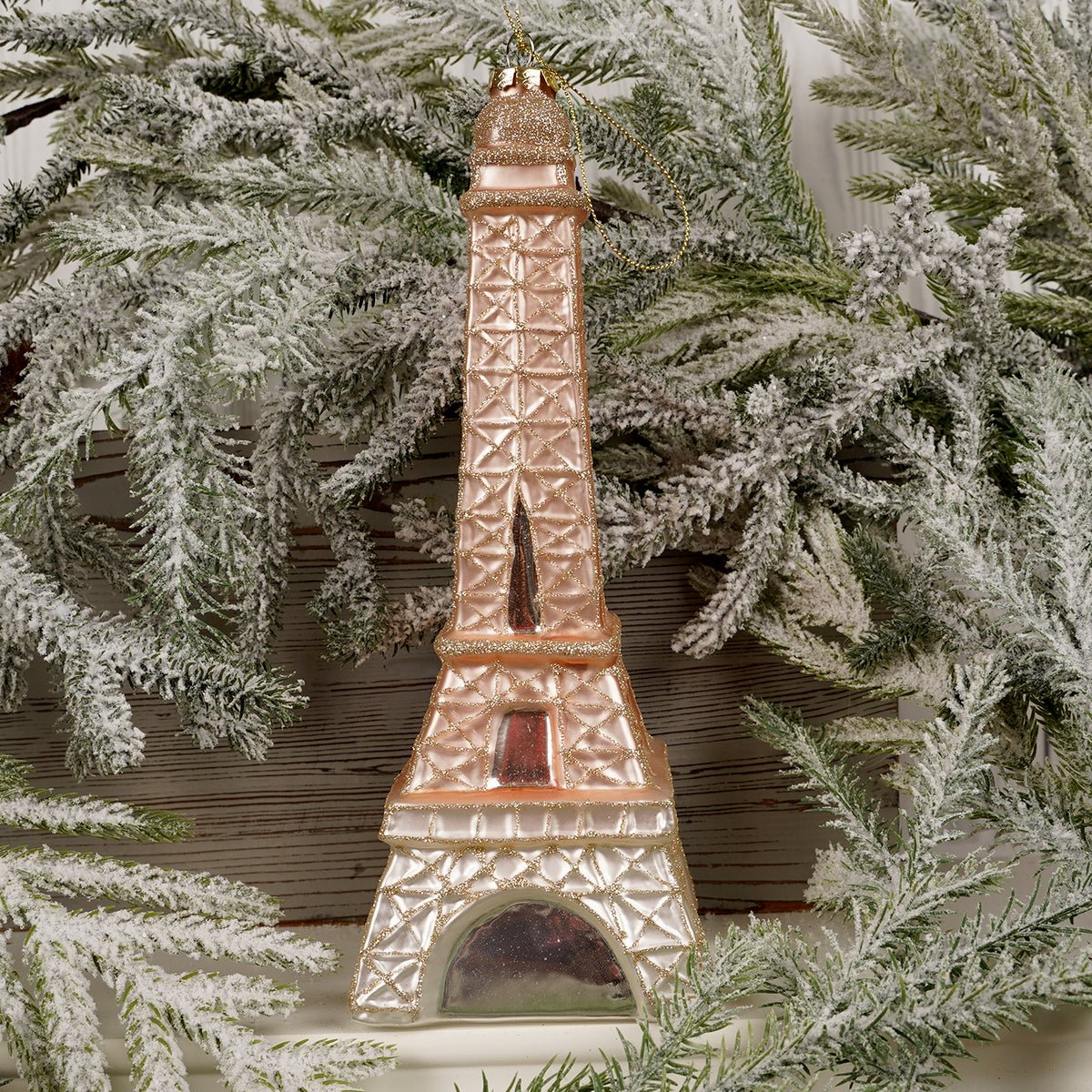 10.5Inch Glass Eifel Tower Ornament
