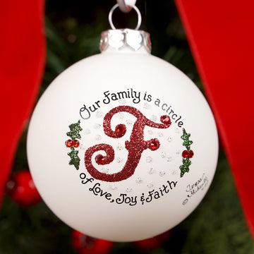 Family is a Circle F Christmas Ornament