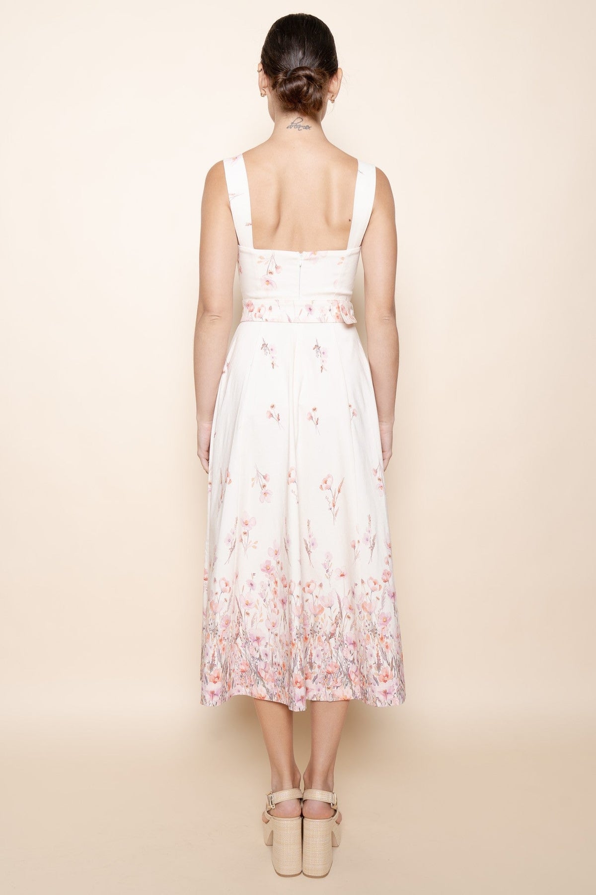 SWEETHEART A LINE MIDI DRESS
