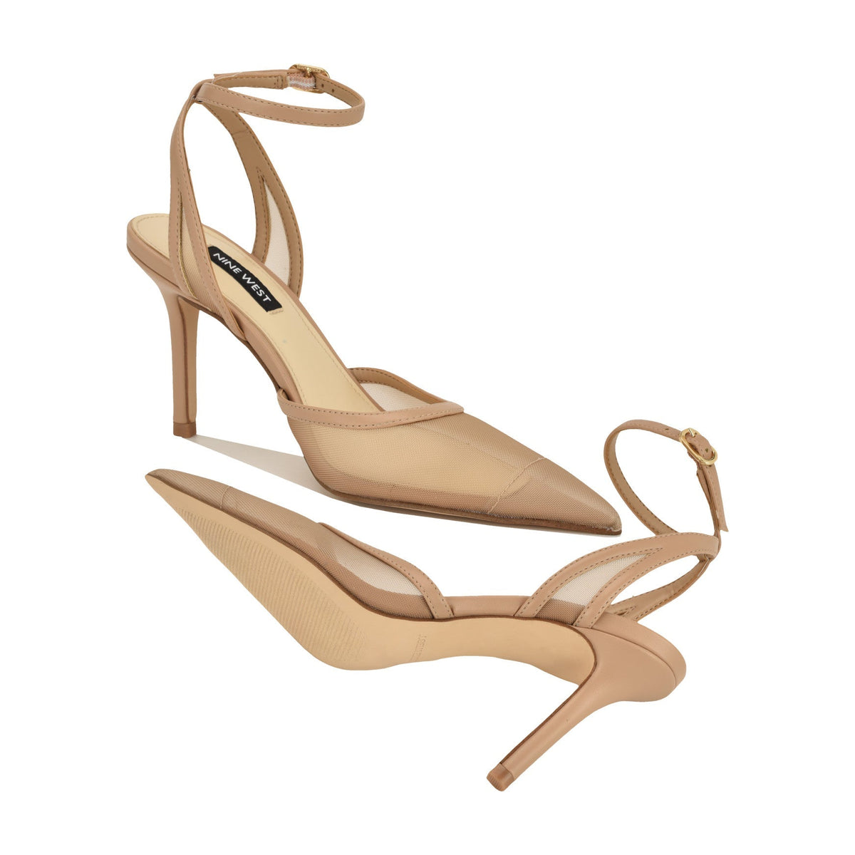 Gullia Mesh Ankle Strap Pumps