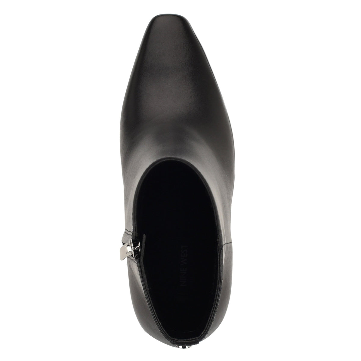 Reraye Block Heel Ankle Leather Booties