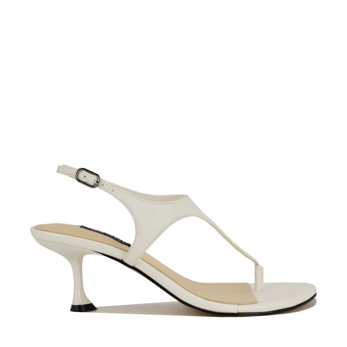 Noir Heeled Thong Sandals