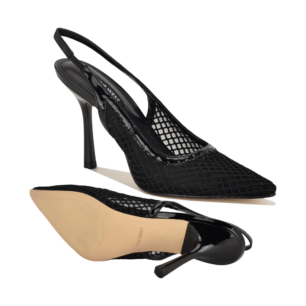 Jermain Mesh Slingback Pumps