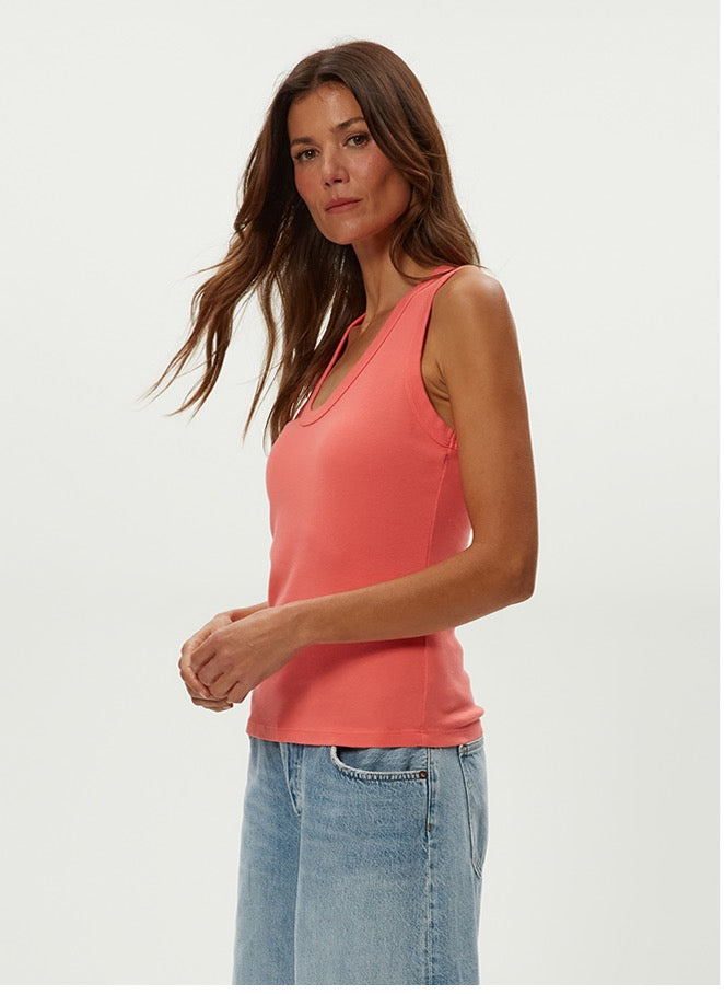BRYNN SCOOP NECK MUSCLE TANK