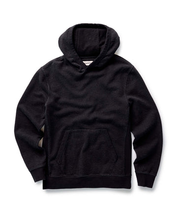 The Sunset Hoodie in Black Indigo Terry
