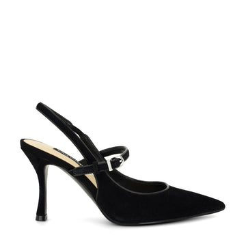 Amelap Leather Mary Jane Slingback Pumps
