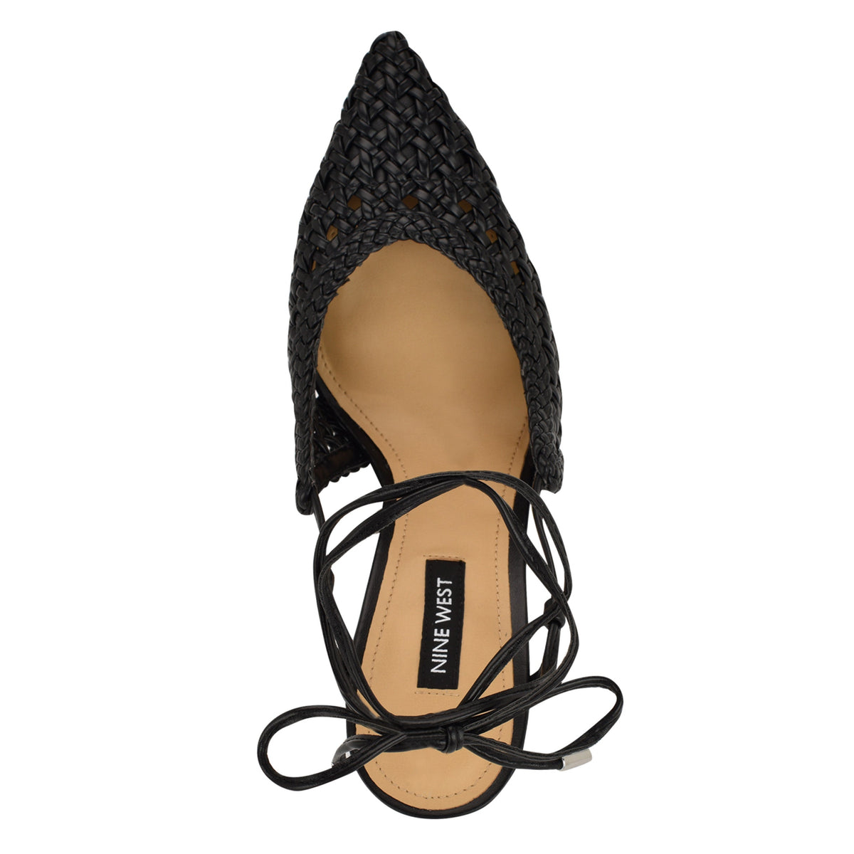 Fessla Woven Ankle Wrap Pumps