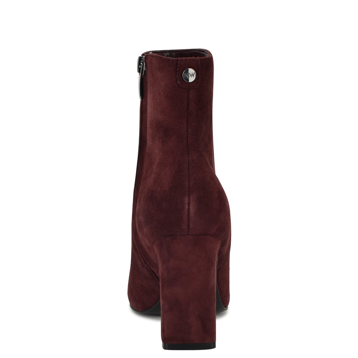 Reraye Block Heel Ankle Leather Booties