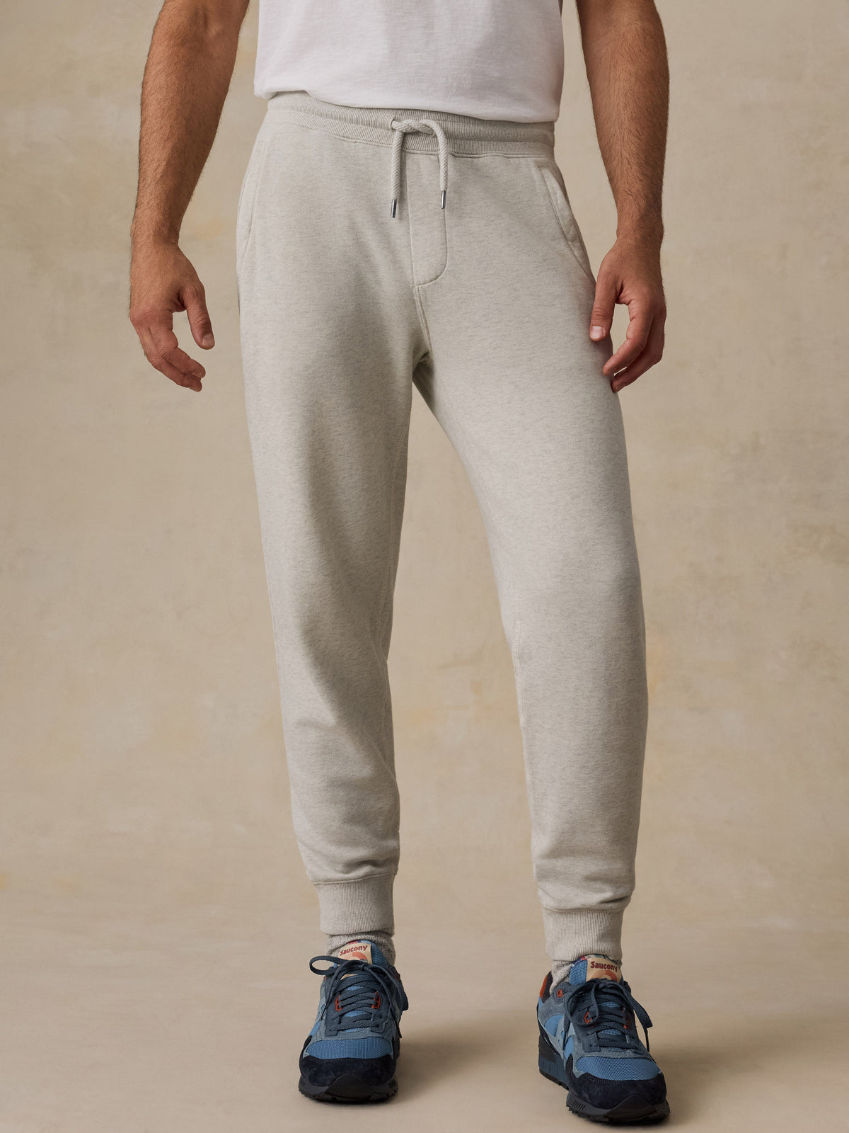 High Standard Fleece Sweatpant - Antique Ivory Heather
