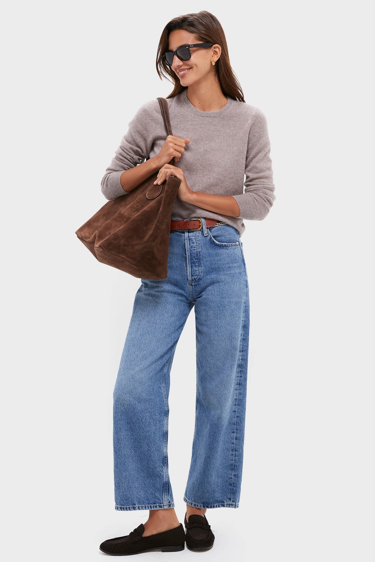 Wheat Cashmere Elizabeth Crewneck