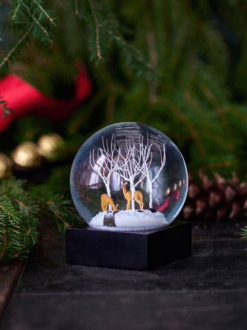 Deer in Woods Snow Globe