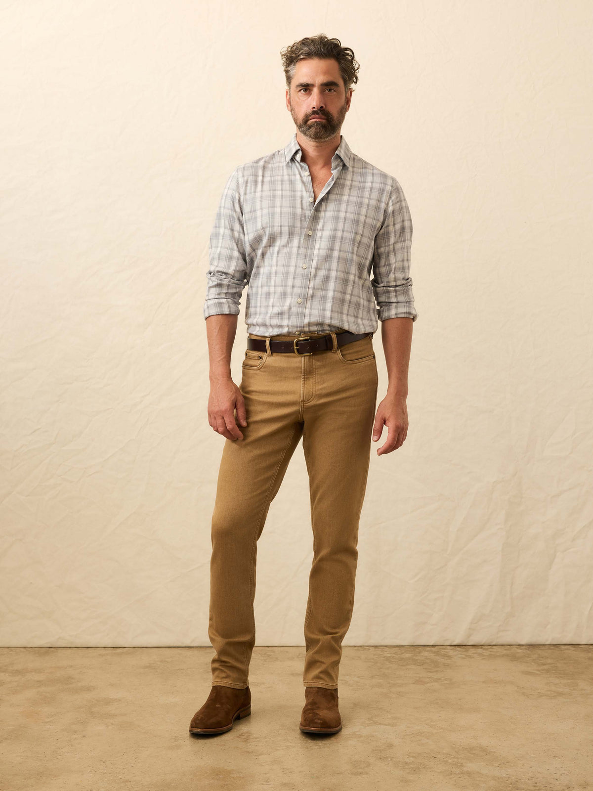 Stretch Terry 5-Pocket Pant - Elk Brown
