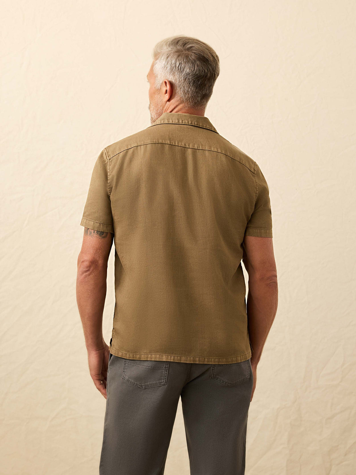 Short-Sleeve Hemp Blend Shirt - Timber