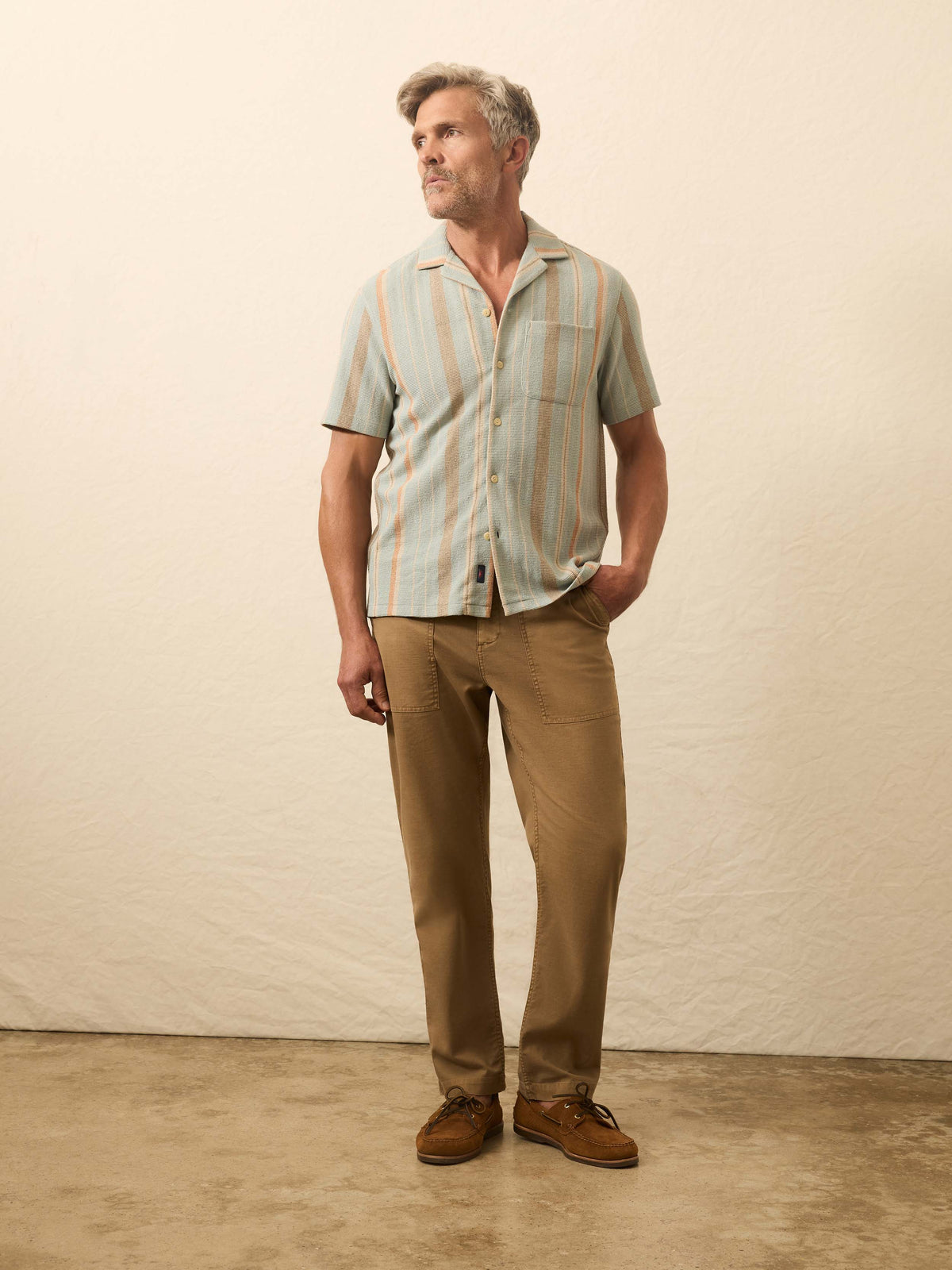 Short-Sleeve Oasis Shirt - Sequoia Lake Stripe
