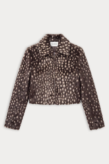 THE PONYHAIR SWING JACKET | DEEP CHOCOLATE FAWN