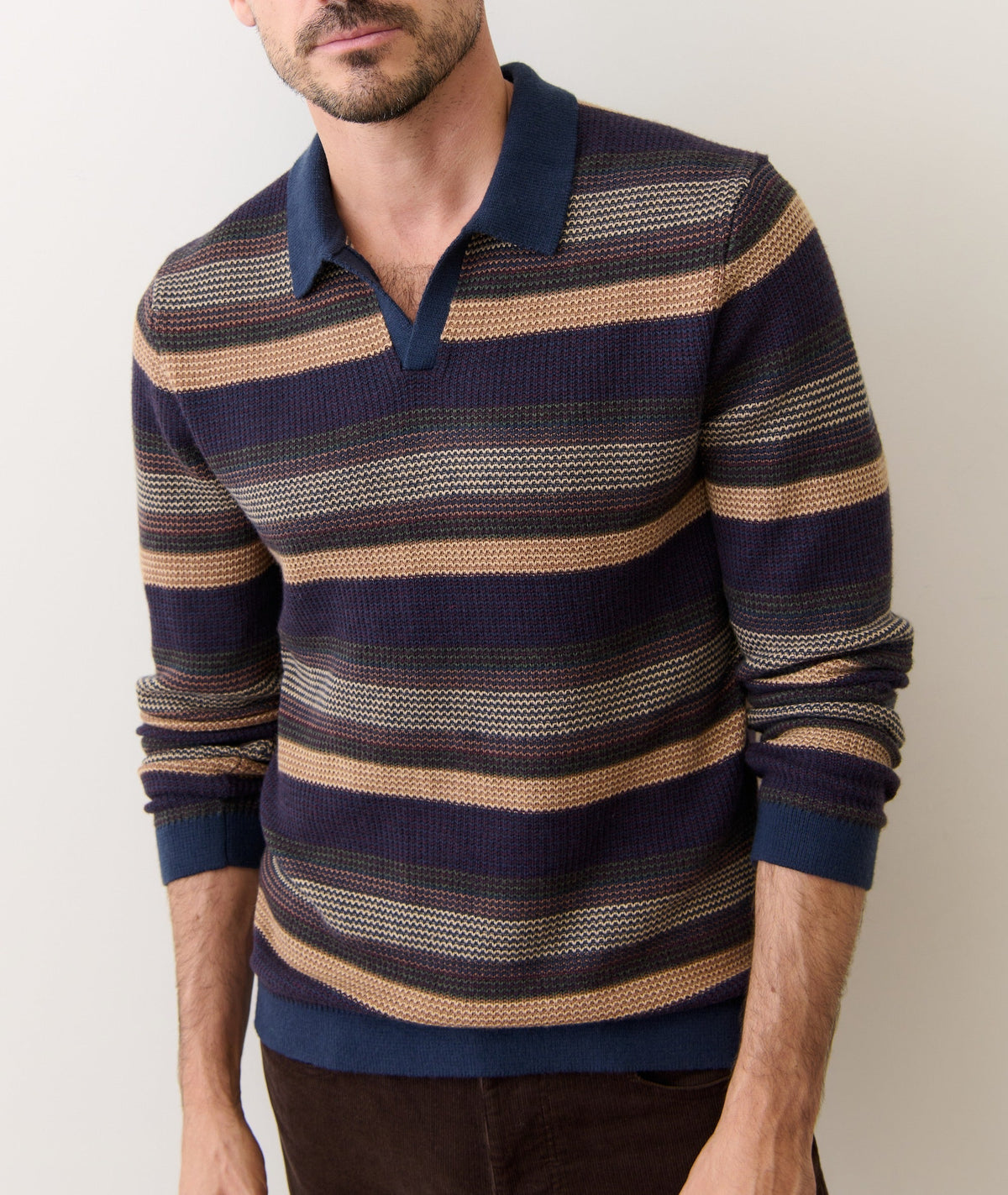 Liam Long Sleeve Sweater Polo