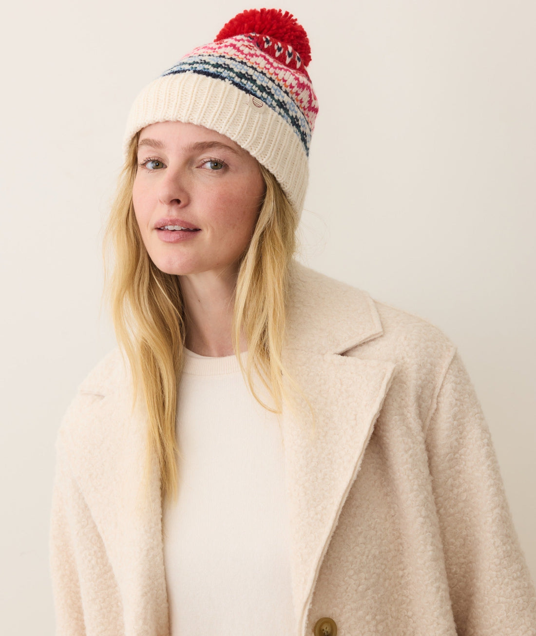 Fair Isle Pom Beanie