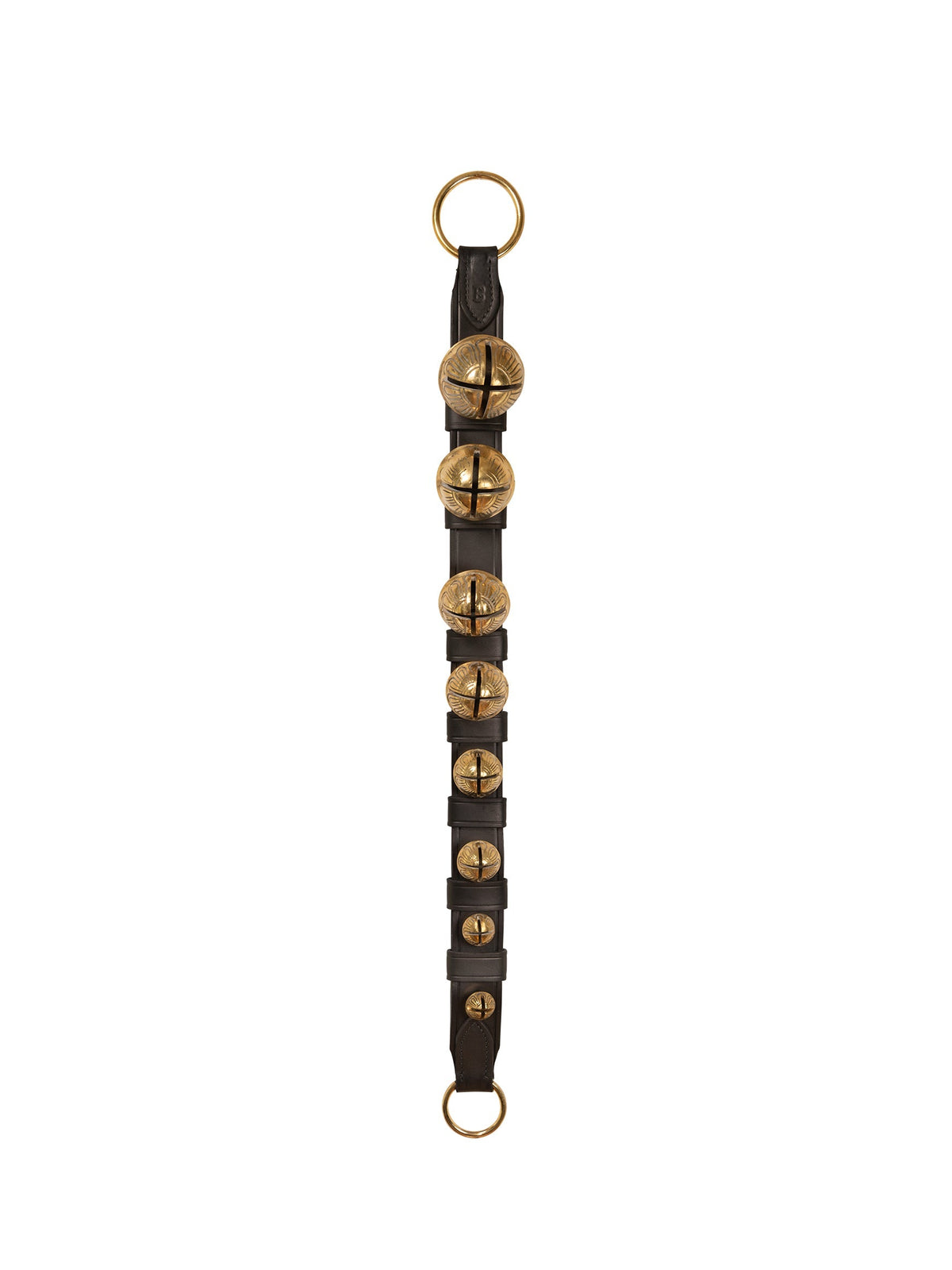Heirloom Sleigh Bells with Brown Leather Straps