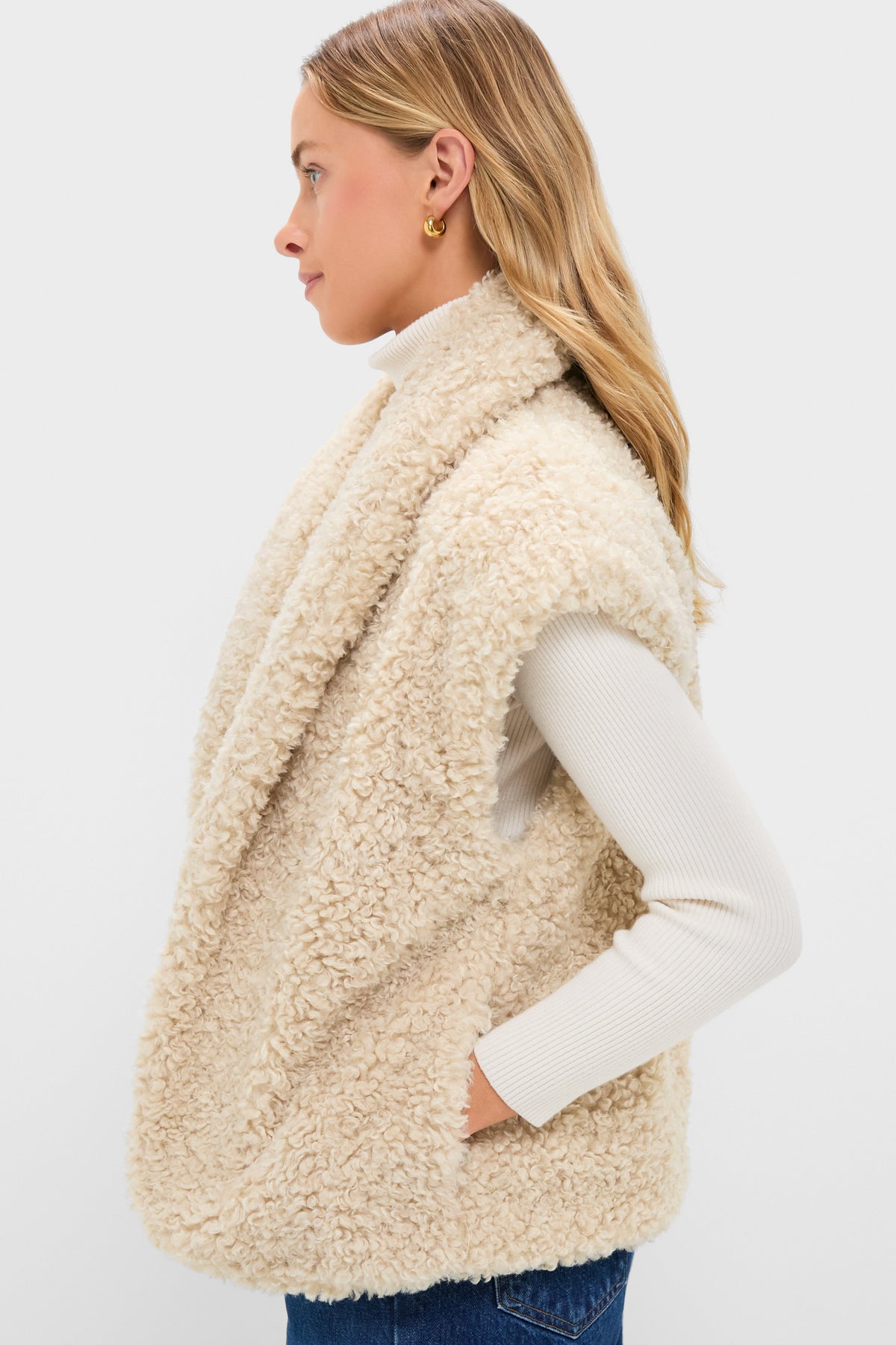 Oversized Aspen Sherpa Vest