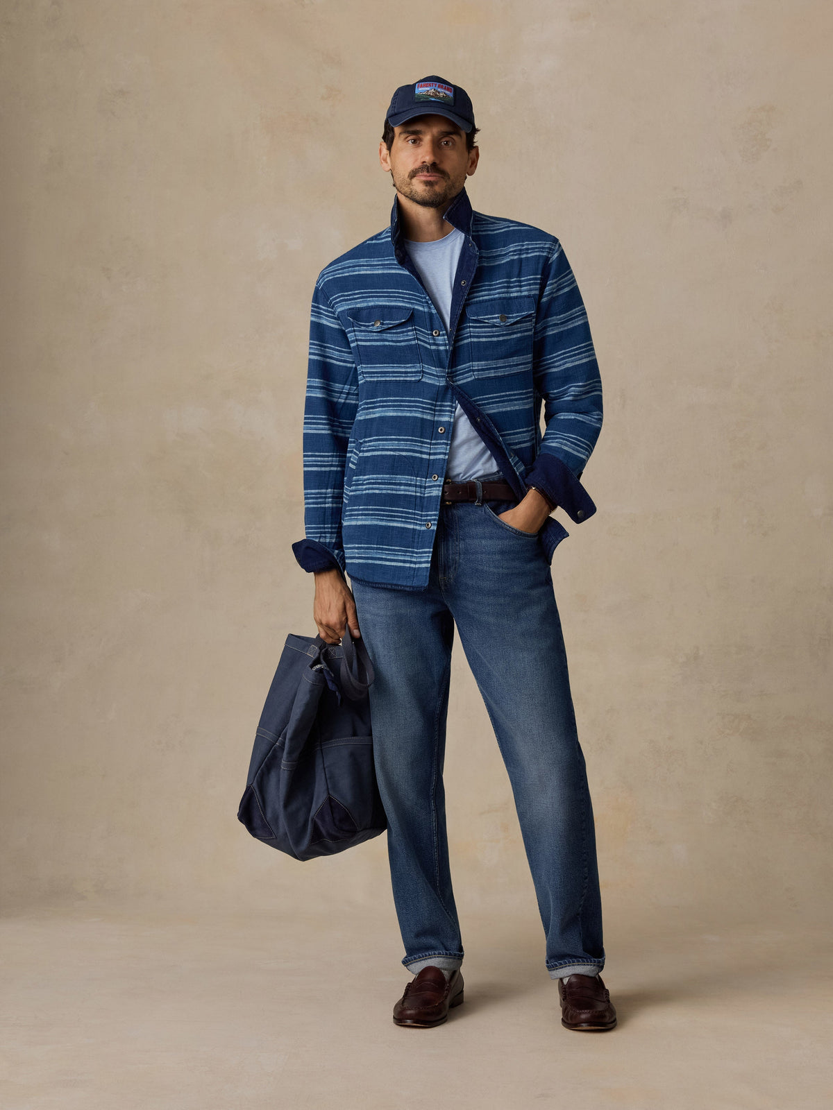 Reversible Bondi Jacket - Shoreview Indigo Wash