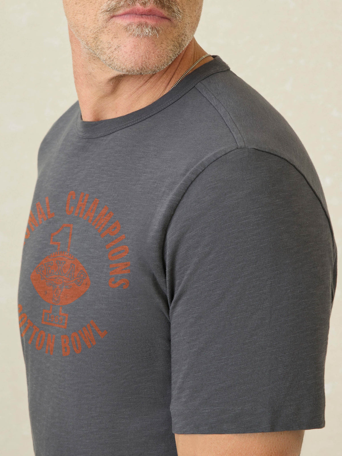 University of Texas Sunwashed Regenerative Tee - Graphite