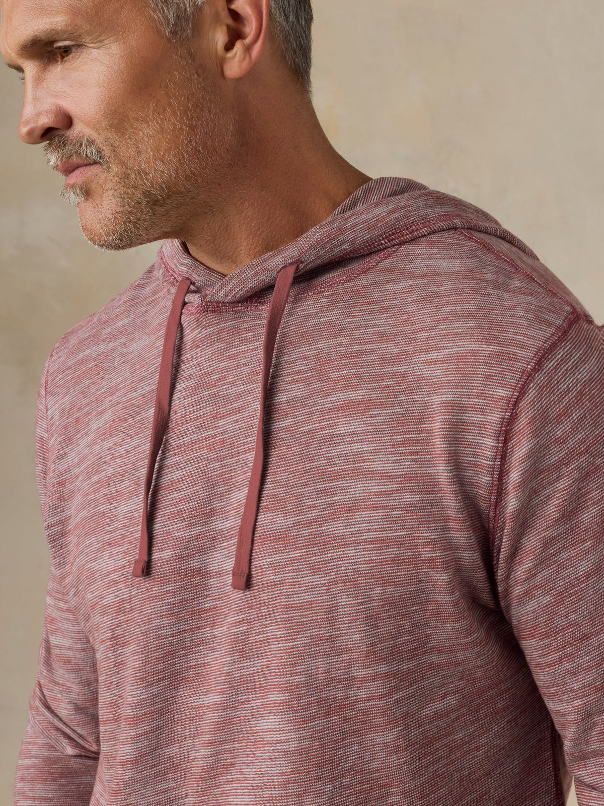 Sunwashed Organic Hoodie - Sunset Red Feeder