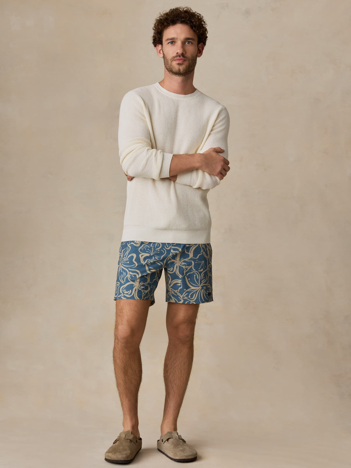 All Day Boardshort - Aqua Sand Blossom