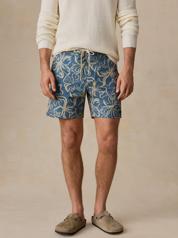 All Day Boardshort - Aqua Sand Blossom
