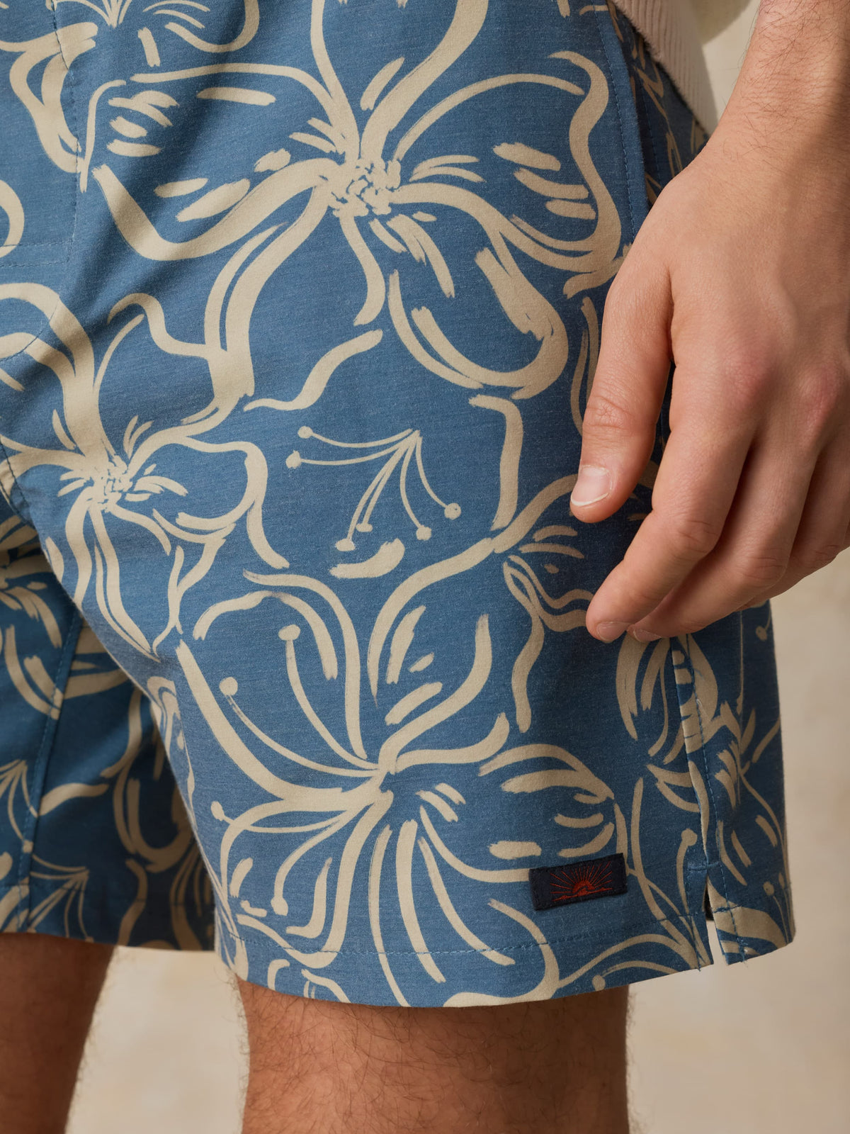 All Day Boardshort - Aqua Sand Blossom