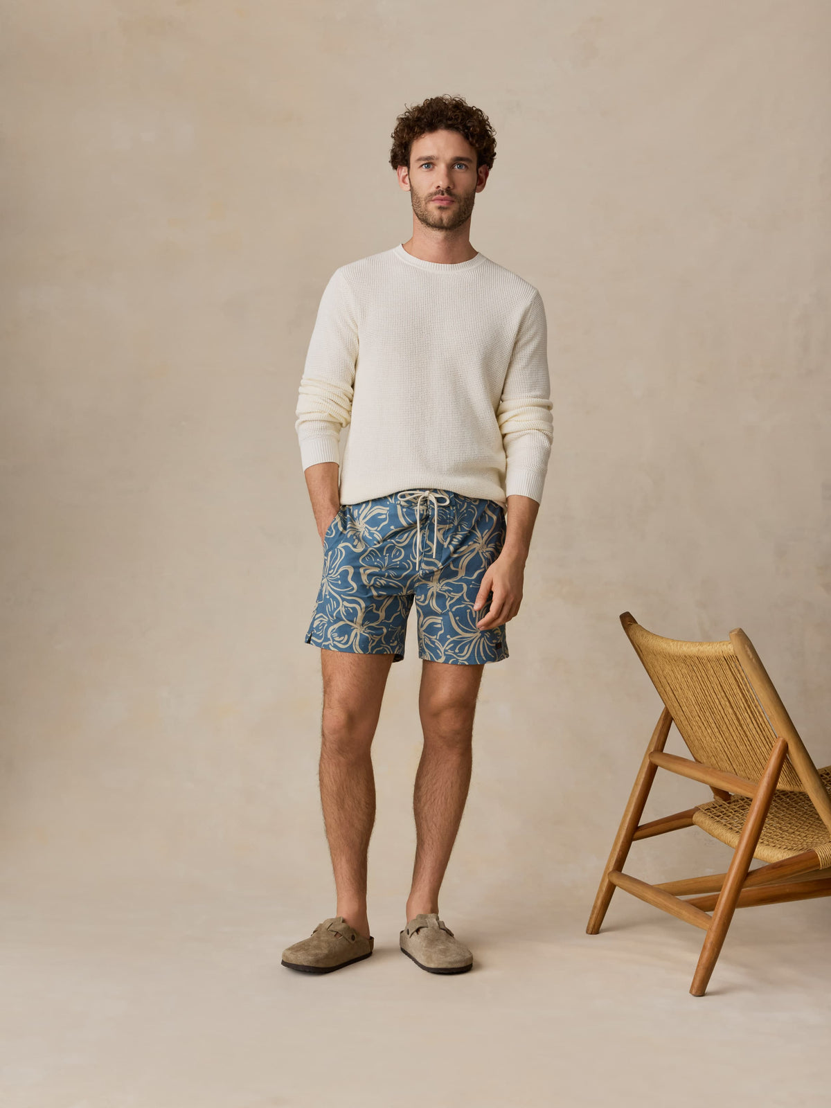 All Day Boardshort - Aqua Sand Blossom