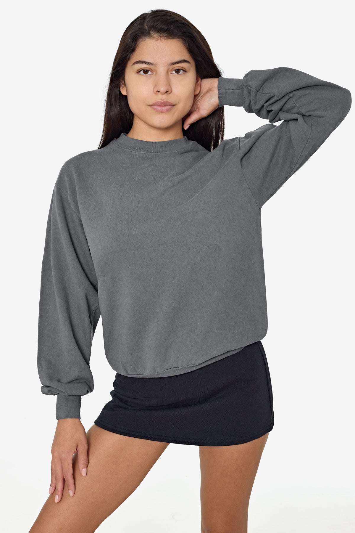 MWT07GD - Long Sleeve Garment Dye French Terry Pullover