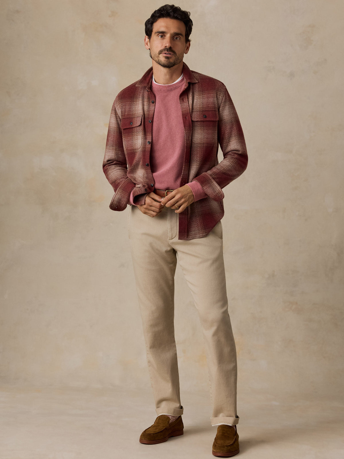 Legend Sweater Shirt - Cedar Ombre Plaid