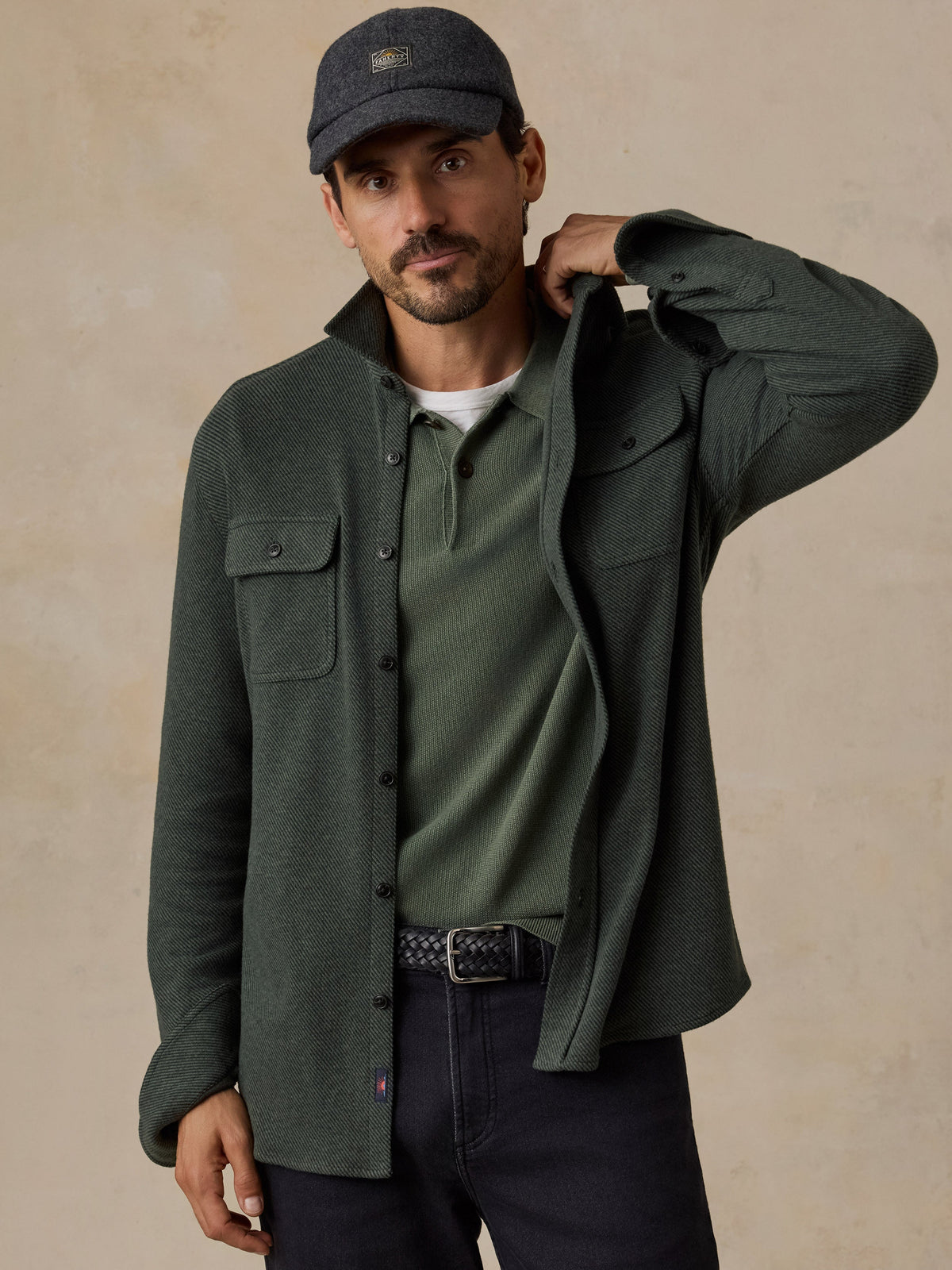 Legend Sweater Shirt - Fall Evergreen Twill