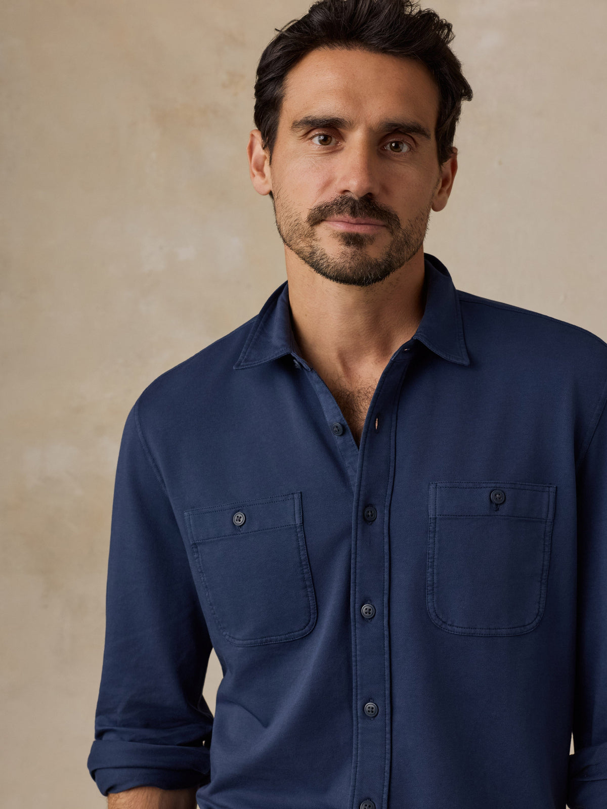 Field Knit Shirt - Abyss Navy