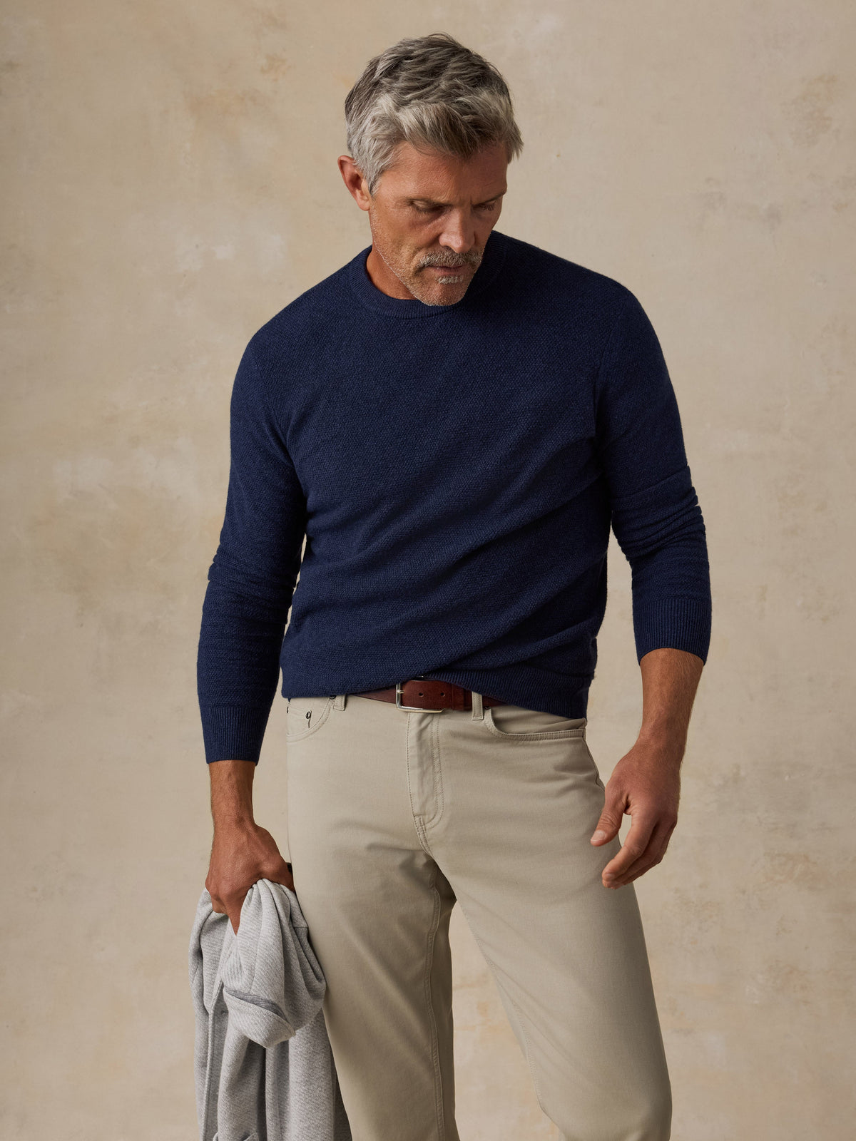 Jackson Crew Sweater - Navy Heather