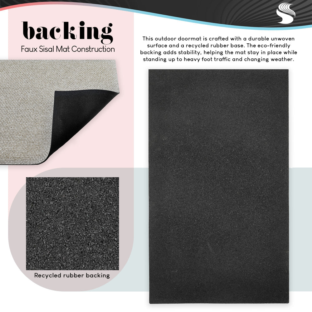 Darlene Seale | Wipe Yer Boots Please Faux Sisal Door Mat