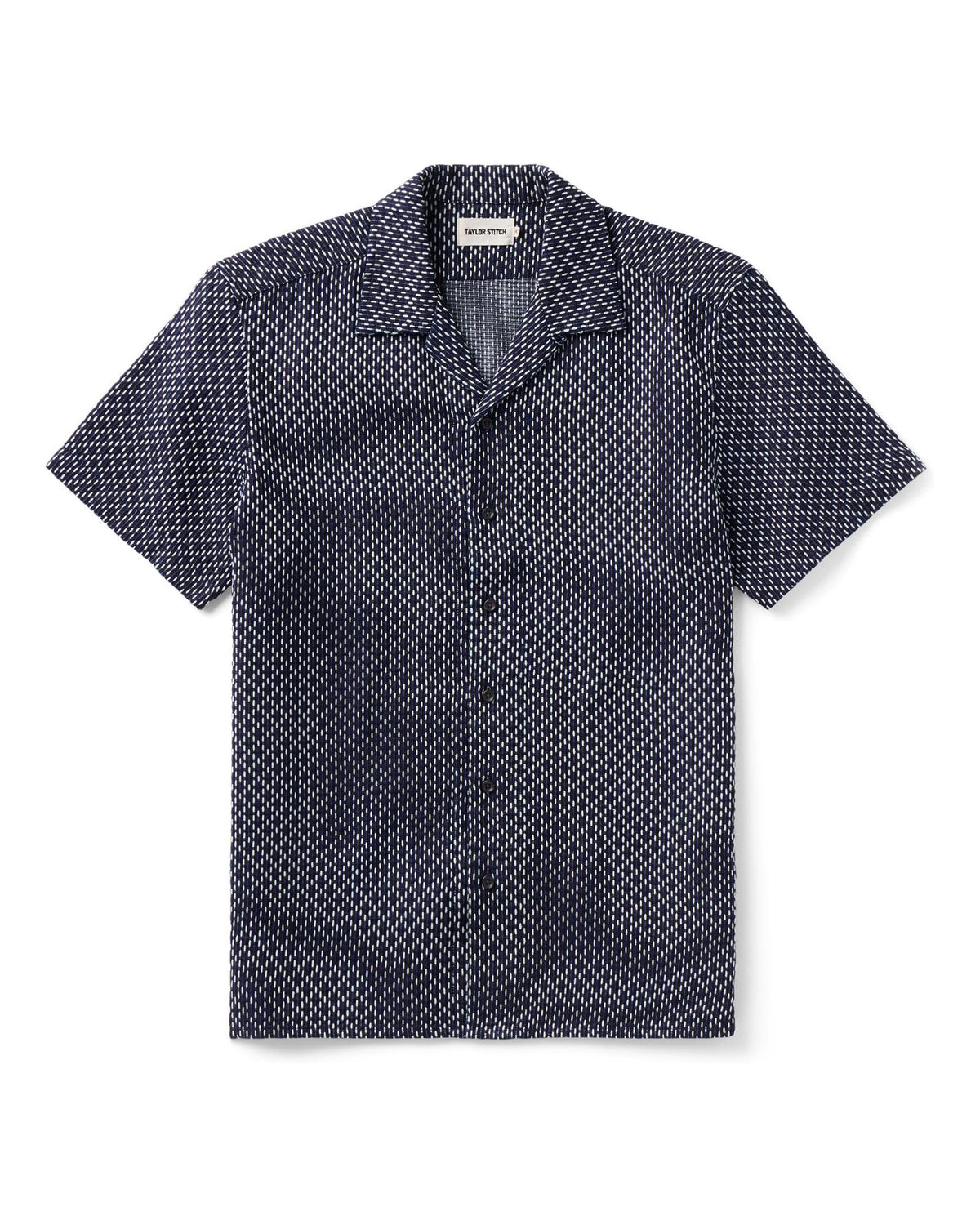 The Davis Shirt in Indigo Raindrop Sashiko