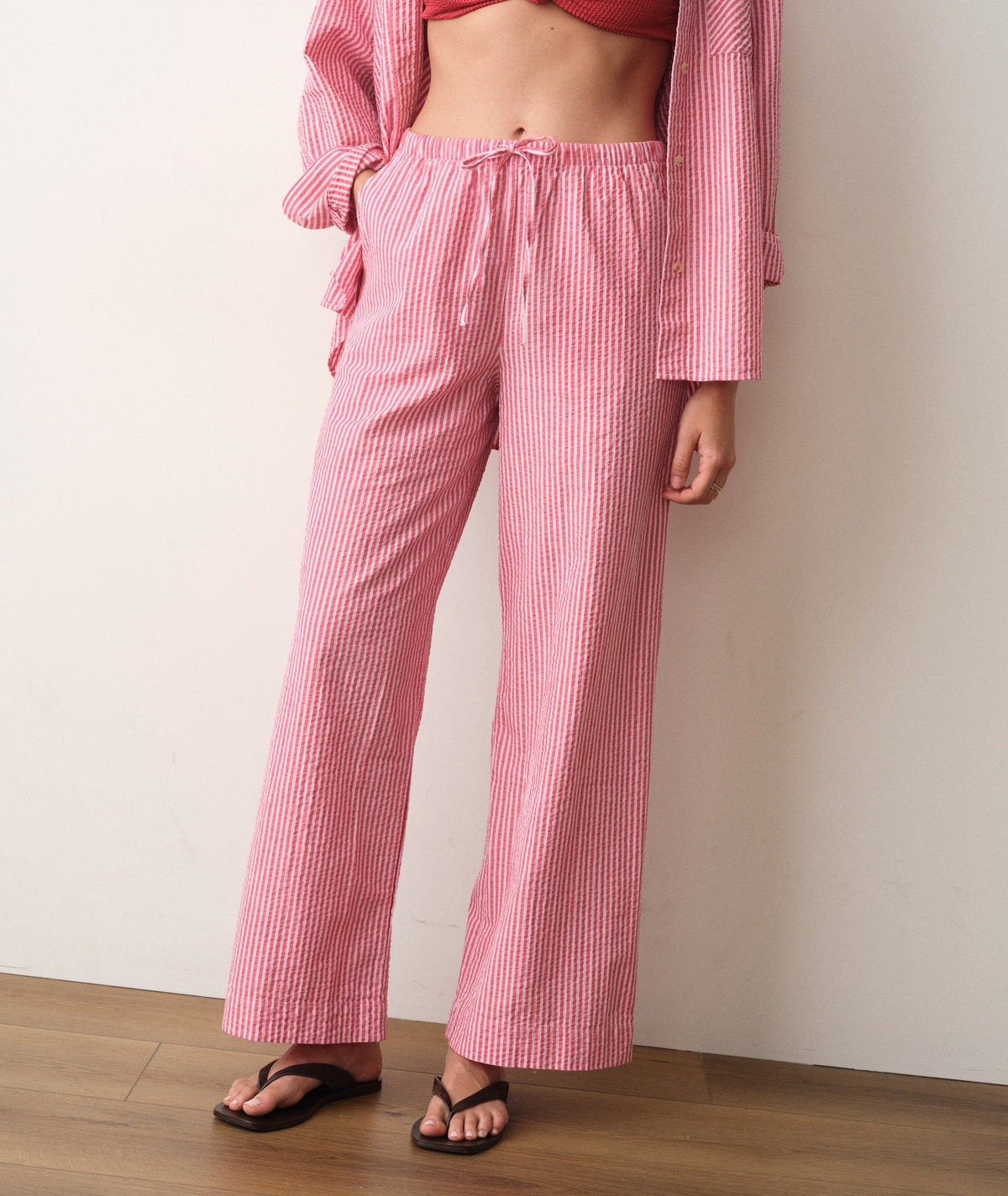 Josie Seersucker Drawstring Pant