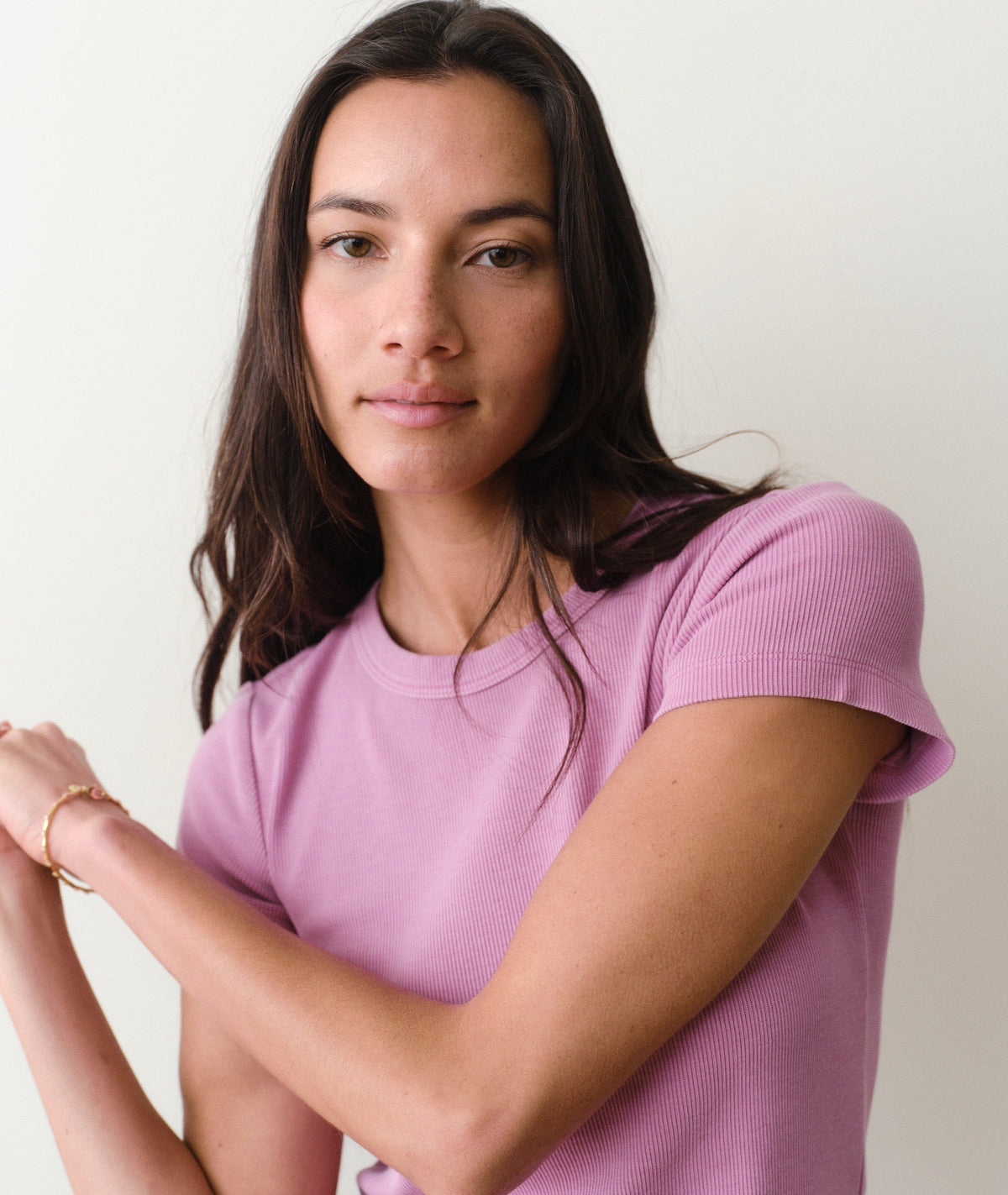 Lexi Rib Sun-In Crew Tee